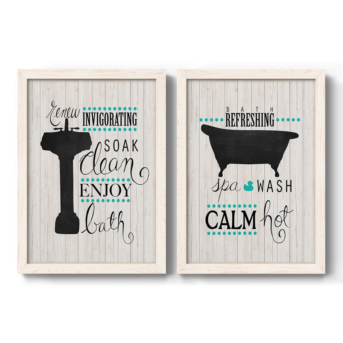Invigorating Soak - Premium Framed Canvas 2 Piece Set - Ready to Hang