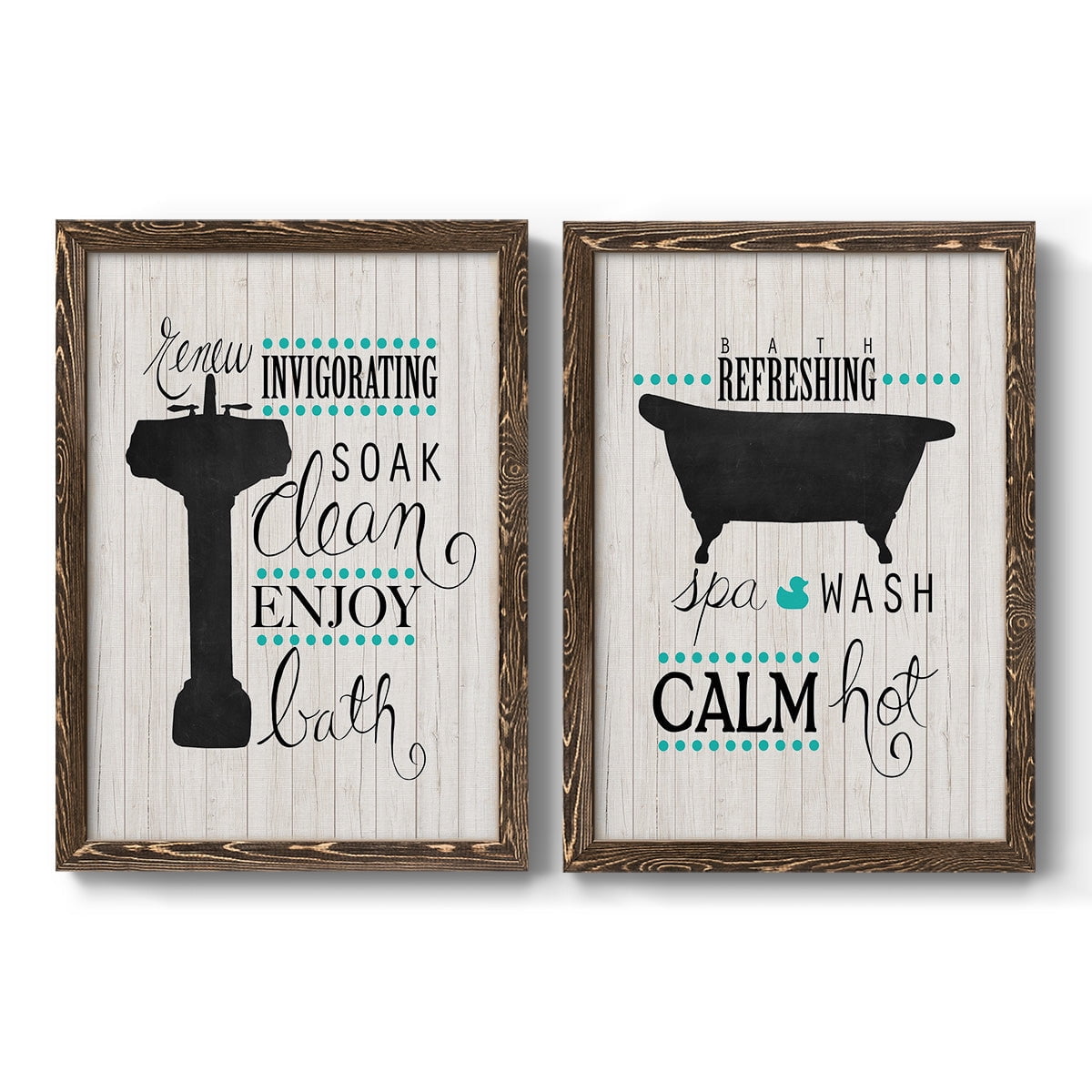 Invigorating Soak - Premium Framed Canvas 2 Piece Set - Ready to Hang