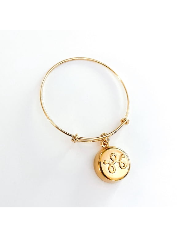 Expendable Bracelet, 14 k Gold Plated Brass