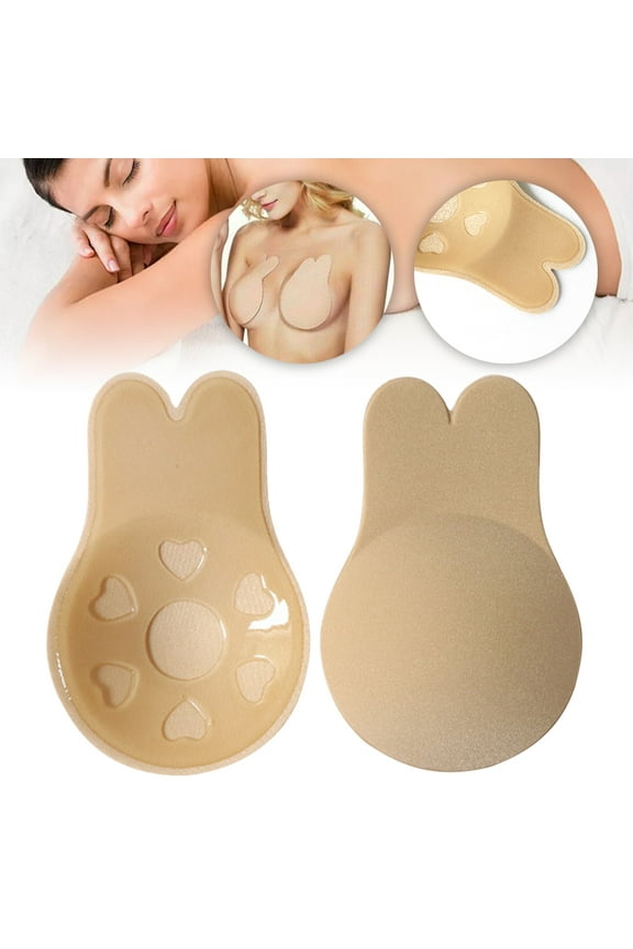 invisible Bra Adhesive Strapless Bra Push Up Backless Sticky Bra Lift Nippleless Covers Rabbit Bra Breast Pasties