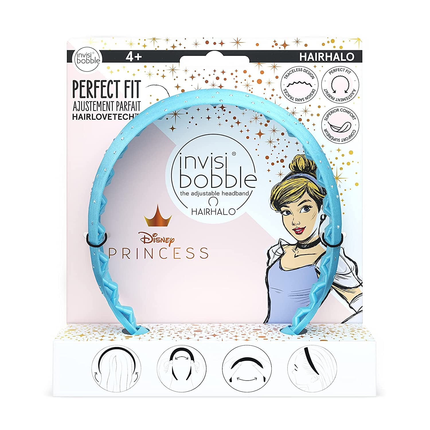 invisibobble HairHalo The Adjustable Headband Disney Princess
