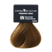 ion Ammonia-Free Permanent Hair Color Natural Dark Chestnut Blonde 6N, made from 100% naturally-derived polymers, cruelty free, vegan, PPD free, recyclable packaging, 2.05 oz
