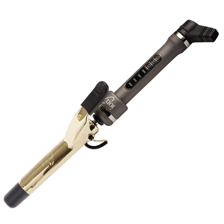 Ion 1 Inch Golden Titanium Curling Iron Durable All Hair Types Dual Voltage Walmart