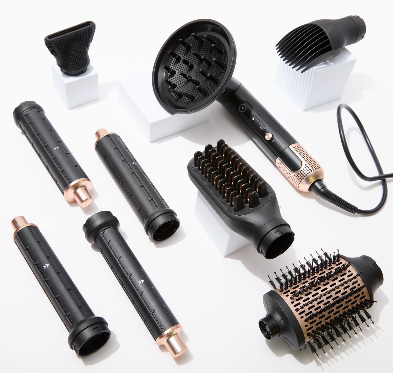 ION Luxe 8-In-1 Airstyler Pro, Interchangeable Hair Dryer and