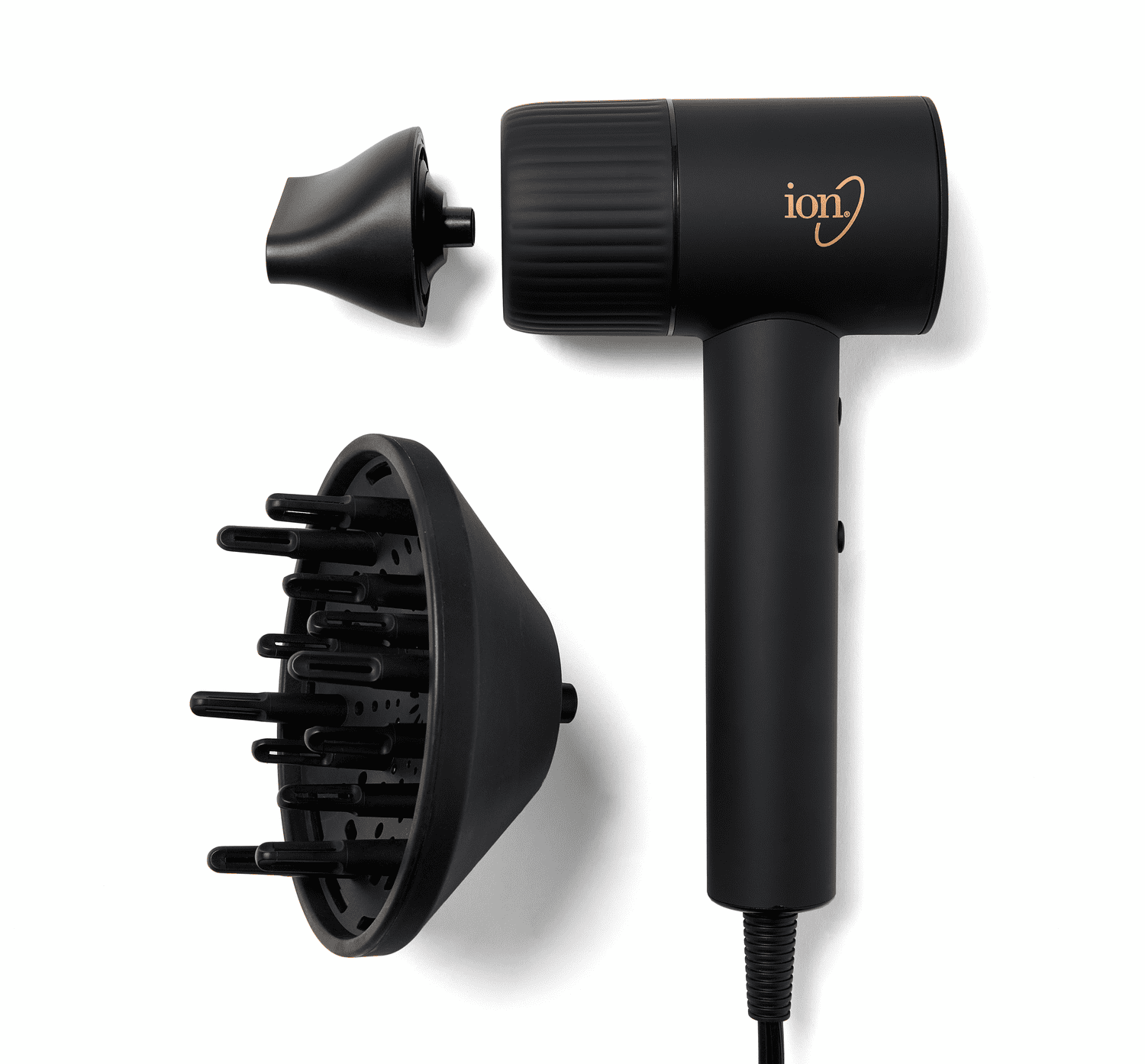 ion Luxe Turbosonic Hair Dryer, 2 heat & speed settings, Supersonic motor, 9 ft Cord, 1600W