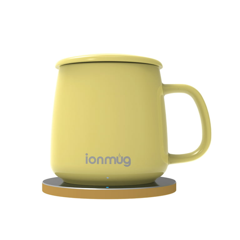 ionMug and Charging Coaster – 12.8oz Heated Ceramic Coffee Mug with  Wireless Charging Coaster 
