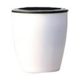 thumbnail image 1 of ionze 6.69'' x 6.69'' x 7.48'' Round White PP resin Textiles Lazy Flower Pot, 1 of 2
