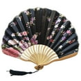thumbnail image 1 of ionze Appliances Chinese Style Hand Held Fan Bamboo Paper Folding Fan Party Wedding Decor Fans （A）, 1 of 1