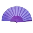 thumbnail image 1 of ionze Appliances Pattern Folding Dance Wedding Party Lace Silk Folding Hand Held Solid Color Fan Fans （H）, 1 of 3