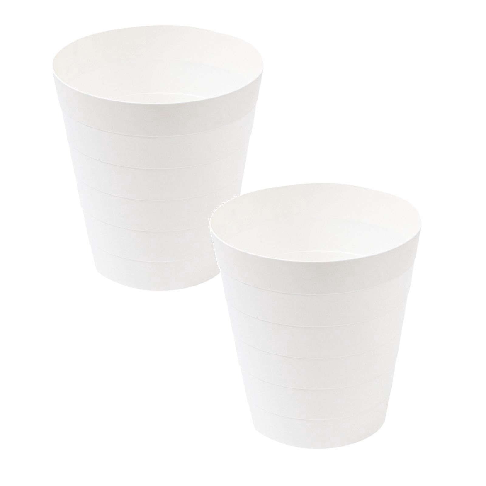 UUJOLY Small Trash Can 2-Pack - 3.5 Gallon Rectangular Wastebasket For Bathroom, Office, Kitchen, Navy Blue Plastic Garbage Bin - View #5