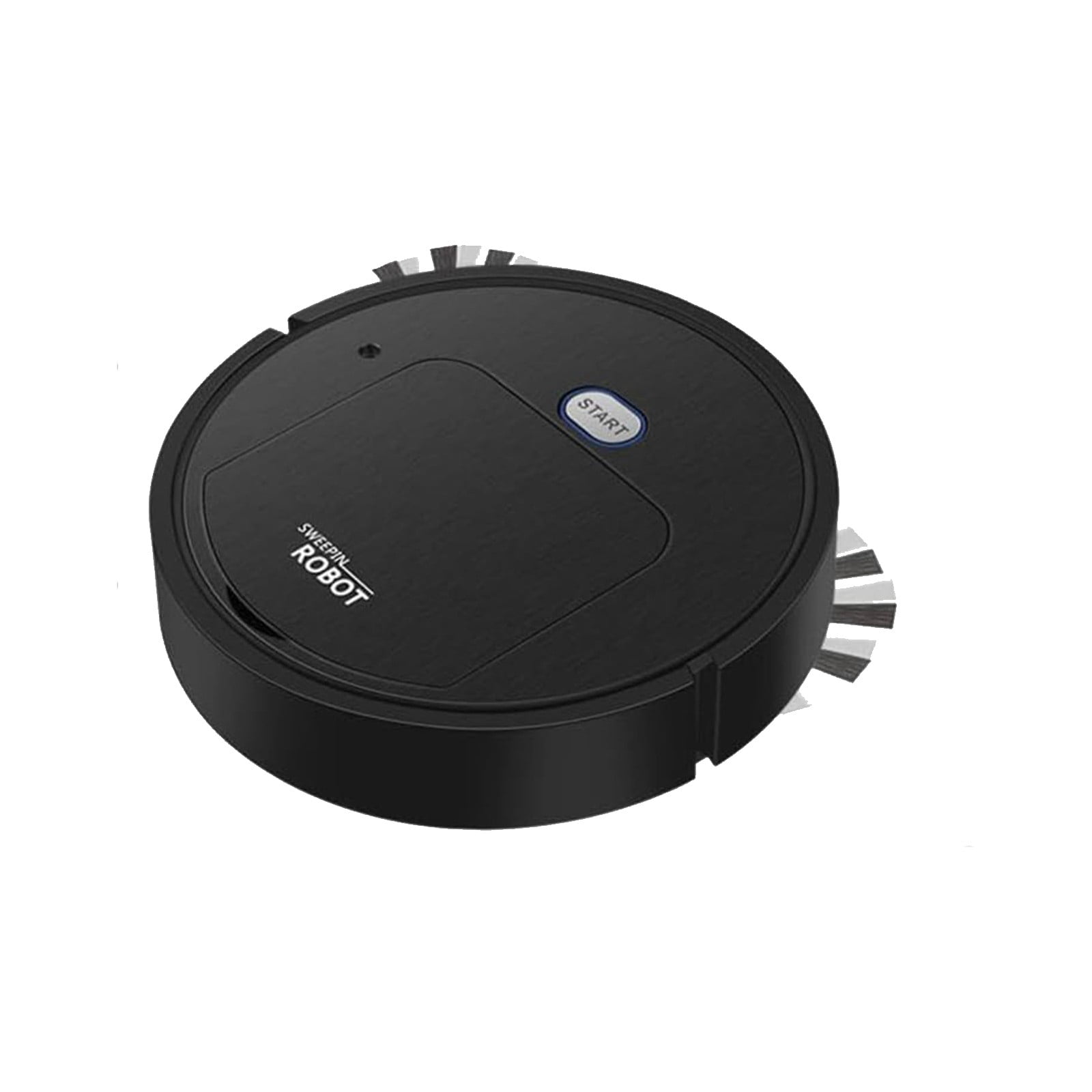 ionze Clearance! Sweeping Robot Robot Vacuum Cleaner Robotic Vacuum Cleaner for Low Carpet Pet Hair Hard Floors Housewares (Black)