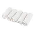 thumbnail image 1 of ionze Clearance! Towel Pretty See Organic Cotton Wipes Soft Newborn Face Towel Natural Muslin Washcloths and Towels for Sensitive Skin Set of 5 Housewares (White), 1 of 6