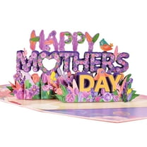 ionze Home Decor 3D Popping Mothers Day Card I Mom Mother's Day Greeting Cards with Envelope Flower Theme Unique Gifts Home Accessories (Pink)
