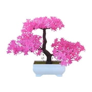 ionze Home Decor Artificial Tree Bonsai Realistic Plastic Tree for Office Desk Decor Bonsai with Natural Appearance and Texture Perfect for Home and Workplace Home Accessories （A）