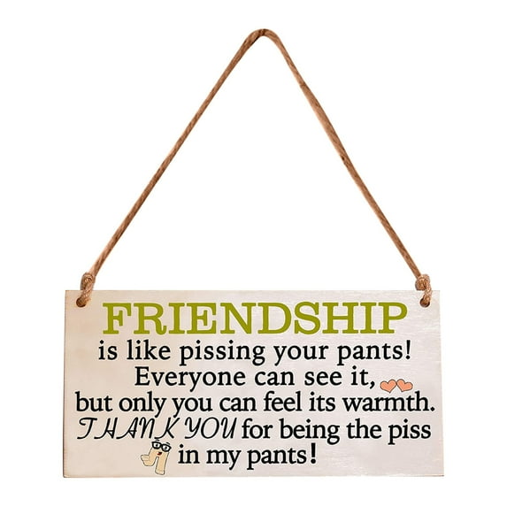 ionze Home Decor Friendship Gifts for Best Friend Wooden Signs with Sayings for Home Decor Wall Crafts Wooden Hanging Friends Thank You Tags Plaque Gifts for Friends Home Accessories