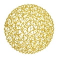 thumbnail image 1 of ionze Kitchen Tools 6 Pack Fine Paper Rope Messy Knitting Placemats Paper Placemats Restaurant Table Decoration DIY Props Background Plate Mat Round Table Place Mats Indoor Dining (Yellow), 1 of 4