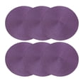 thumbnail image 1 of ionze Kitchen Tools Linen And Cotton Placemats Heat Insulation MATS Household Placemats Hot Proof Teacups Round Plates And Bowls Kitchen Accessories （Purple）, 1 of 7