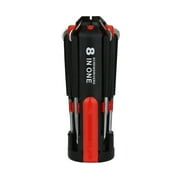 ionze Screwdriver 8-in-1 Ratcheting Screwdriver Set Multi Screwdriver Tool All in One Home Tools & Home Improvement Black