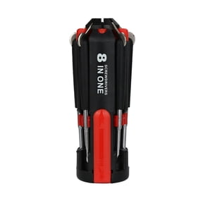 ionze Screwdriver 8-in-1 Ratcheting Screwdriver Set Multi Screwdriver Tool All in One Home Tools & Home Improvement (Black)
