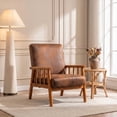 thumbnail image 1 of iooHug Mid-Century Modern Arm Chair, 25" Wide Accent Chair with Microfiber Upholstery for Living Room, Bedroom, 1 of 7