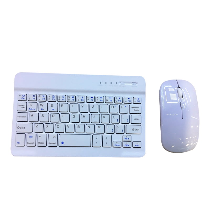 ipad charging mute Bluetooth Keyboard Mouse suit mobile phone tablet