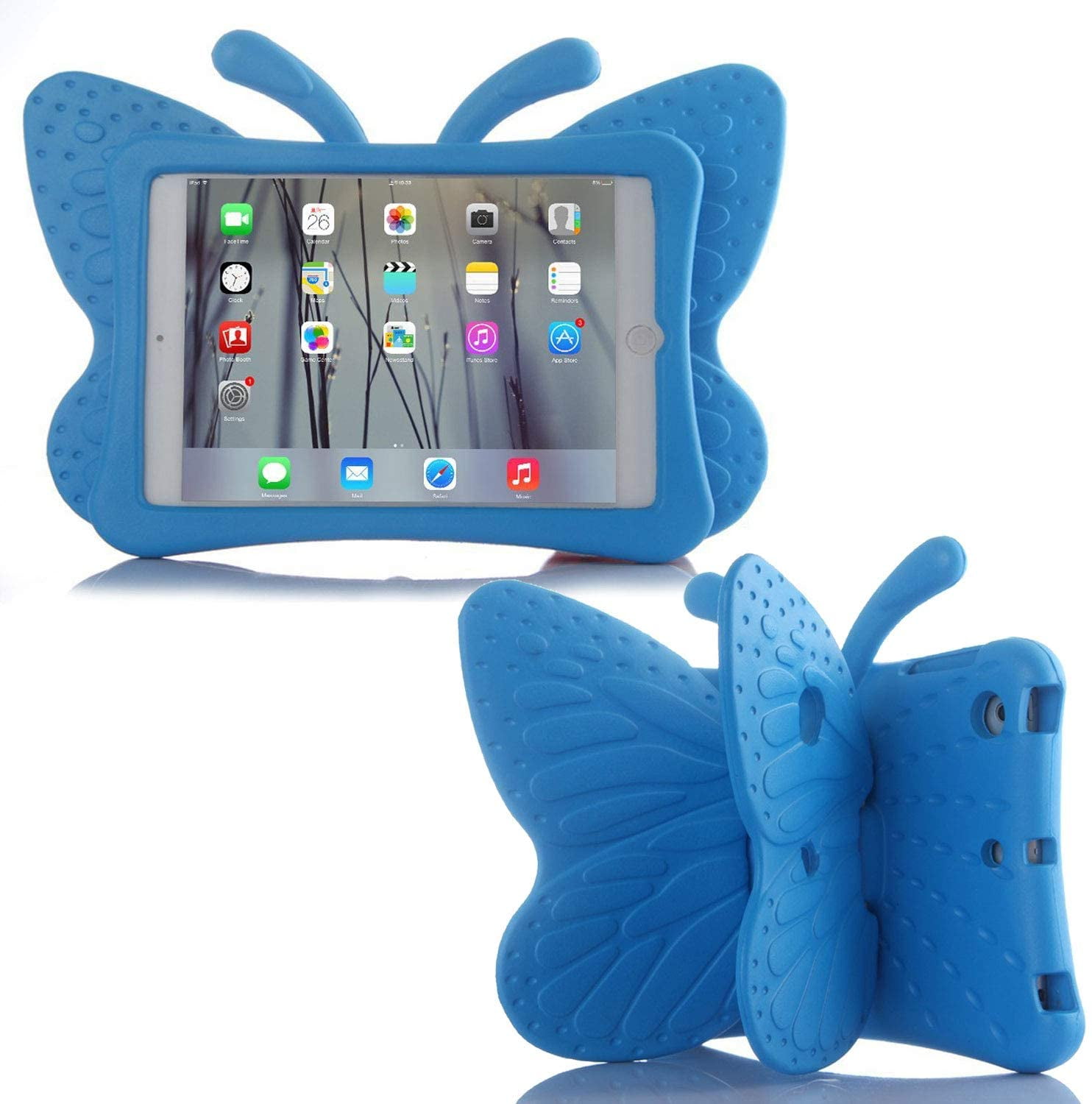 ipadmini 1/2/3/4 Kids Case ipadmini 1/2/3/4 3D Cute Butterfly Case for