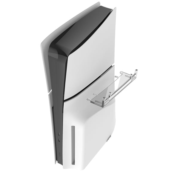 ipega PS5 Slim Crystal Horizontal Stand - Universal for Disc & Digital Editions, Transparent Acrylic Design, No-Assembly Console Holder | PS5 Slim Accessories