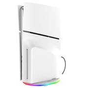 ipega PS5 Slim Illuminated Vertical Stand - RGB LED Lighting, Universal for Disc & Digital Editions, Tool-Free Console Holder | PS5 Slim Accessories