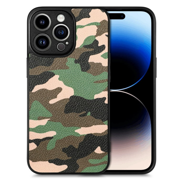 for iphone 11 Pro Max Slim Case,Luxury Camouflage Pattern PU+PC+