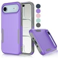 thumbnail image 1 of For iphone 17 Air Case, Shockproof Heavy Duty Rugged Cell Phone Case for iphone 17 Air Cover, Tekcoo Military Grade Full Body Protection Dual Layer Sturdy Durable Cute Bumper - Purple, 1 of 8