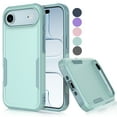 thumbnail image 1 of For iphone 17 Air Case, Shockproof Heavy Duty Rugged Cell Phone Case for iphone 17 Air Cover, Tekcoo Military Grade Full Body Protection Dual Layer Sturdy Durable Cute Bumper - Mint, 1 of 8