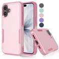 thumbnail image 1 of For iphone 17 Case, Shockproof Heavy Duty Rugged Cell Phone Case for Apple iphone 17 Cover, Tekcoo Military Grade Full Body Protection Dual Layer Sturdy Durable Cute Bumper - Rose Gold, 1 of 7