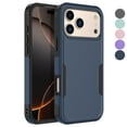 thumbnail image 1 of For iphone 17 Pro Case, Ebizware Heavy Duty Rugged Shockproof Phone Case [Military Grade Drop Tested] Dual Layer Full Body Protective Bumper for Apple iphone 17 Pro Cover - Navy Blue, 1 of 8