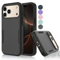 thumbnail image 1 of For iphone 17 Pro Case, Shockproof Heavy Duty Rugged Cell Phone Case for Apple iphone 17 Pro Cover, Tekcoo Military Grade Full Body Protection Dual Layer Sturdy Durable Cute Bumper - Black, 1 of 8