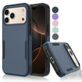 thumbnail image 1 of For iphone 17 Pro Case, Shockproof Heavy Duty Rugged Cell Phone Case for Apple iphone 17 Pro Cover, Tekcoo Military Grade Full Body Protection Dual Layer Sturdy Durable Cute Bumper - Blue, 1 of 8