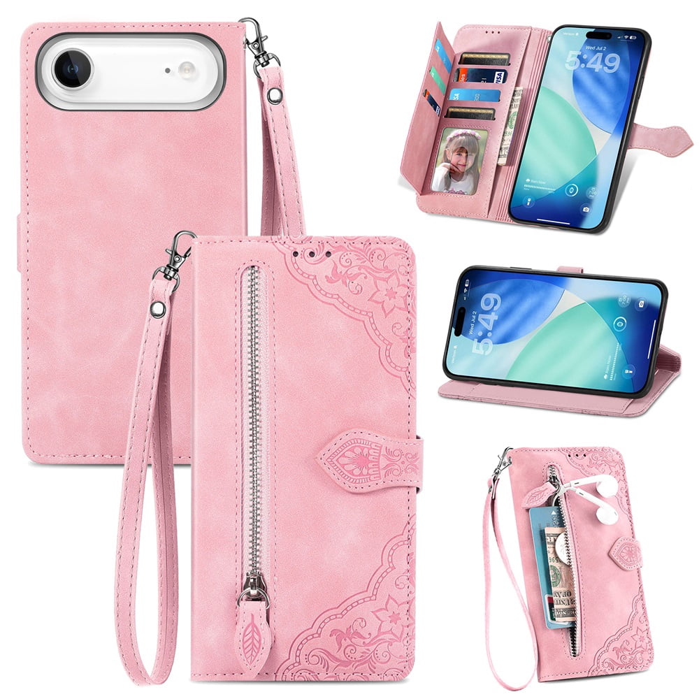 For iphone Air 6.5 inch Case, Wallet for Women Men, Durable PU Leather ...