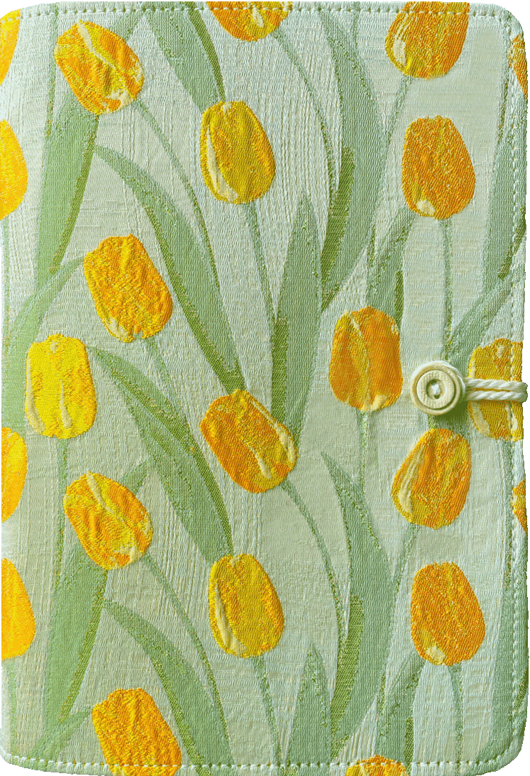 ipoul A5 Binder 6 Ring, Refillable Notebook, A5, 6"x8" , Blank Paper, Sketchbook, Travel Journal for Women, Binder Planner, Tulip Flowers