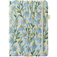 thumbnail image 1 of ipoul A5 Notebook, Embroidered Flower Journal, 8"x6", Hardcover, Lay Flat, Lined, Wide Ruled, Pretty, Daisy Gifts for Women, Blue, 1 of 8