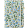 thumbnail image 1 of ipoul A5 Notebook, Embroidered Flower Journal, 8"x6", Hardcover, Lay Flat, Lined, Wide Ruled, Pretty, Daisy Gifts for Women, Blue, 1 of 8
