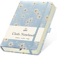 thumbnail image 1 of ipoul B6 Notebook, College Ruled, Lay Flat, Hardcover, Journal for Women, Daisy Gifts, Blue, 1 of 8