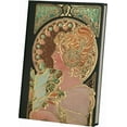 thumbnail image 1 of ipoul Fancy Notebook, Colorful Page, Journal for Women, Hardcover, 5x7, B6, Cute, Mucha Art, 1 of 7