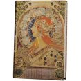 thumbnail image 1 of ipoul Pretty Notebook, B6, Cute, Fancy, Journal for Women, Hardcover, 5x7, Beautiful, Mucha Art, 1 of 7