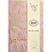 ipoul Floral Journal for Women, Hardcover Notebook, A5, 6x8, Ruled Pages, Lay Flat, Pretty Journal, Lily Flower, Pink