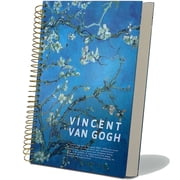 ipoul Large Spiral Notebook, B5, 8x10, Big, Hardcover, Lay-flat, Lined, Van Gogh Almond