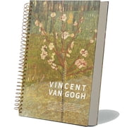 ipoul Large Spiral Notebook, B5, 8x10, Big, Hardcover, Lay-flat, Lined, Van Gogh Almond Tree