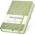 thumbnail image 1 of ipoul Linen Notebook, College Ruled, Hardcover, Lay Flat, B6, Small, 5x7, Thick, 100gsm, Green, Journal for Study, Office, Writing, 1 of 9