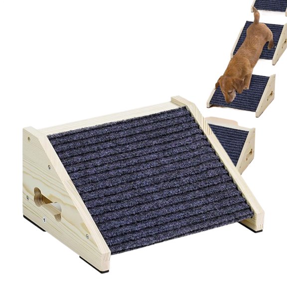ipretty Pet Ramp 26 Degree Non-Slip Portable Safety Ramps Pet Steps Stairs Couch Steps for Couch Sofa Staircase Steps Indoor