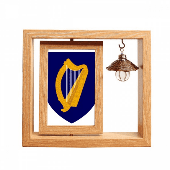 ireland eu national emblem Wooden Rotating Picture Photo Frame 4x6