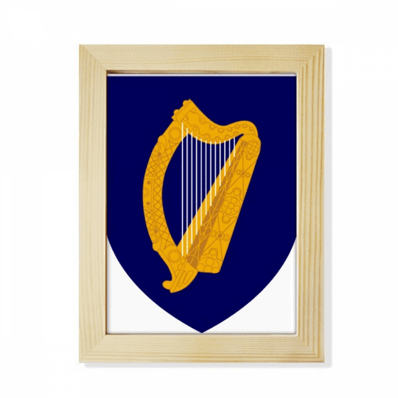 ireland eu national emblem desktop adorn photo frame display art painting wooden