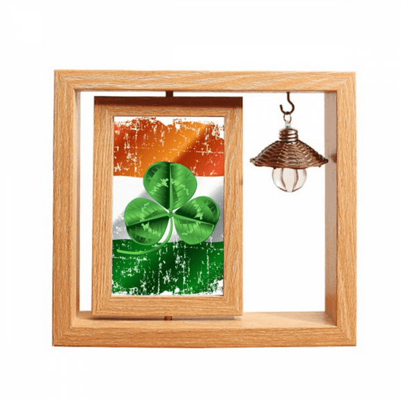 ireland national flag green Wooden Rotating Picture Photo Frame 4x6